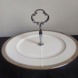 Noritake Odessa Platinum Handled Tray